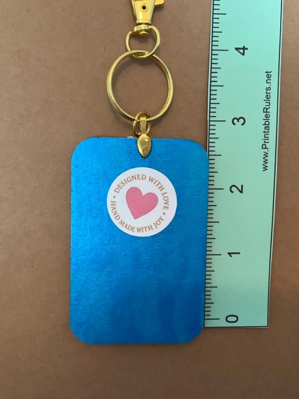 Yorkie Yorkshire Terrier Patriotic Keyring / Purse Charm Handmade by Sally
